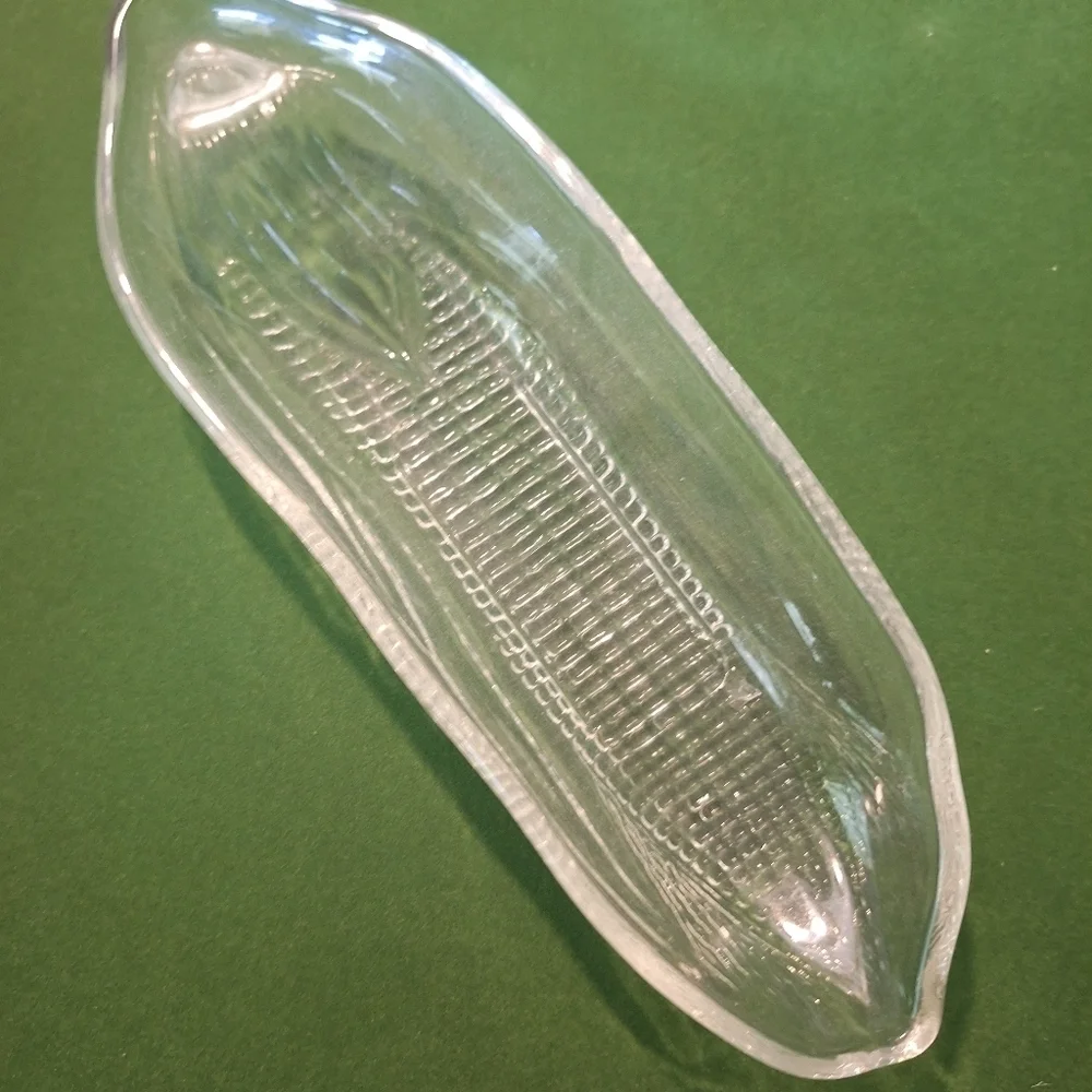 Vintage Clear Set 4 Corn on Cob